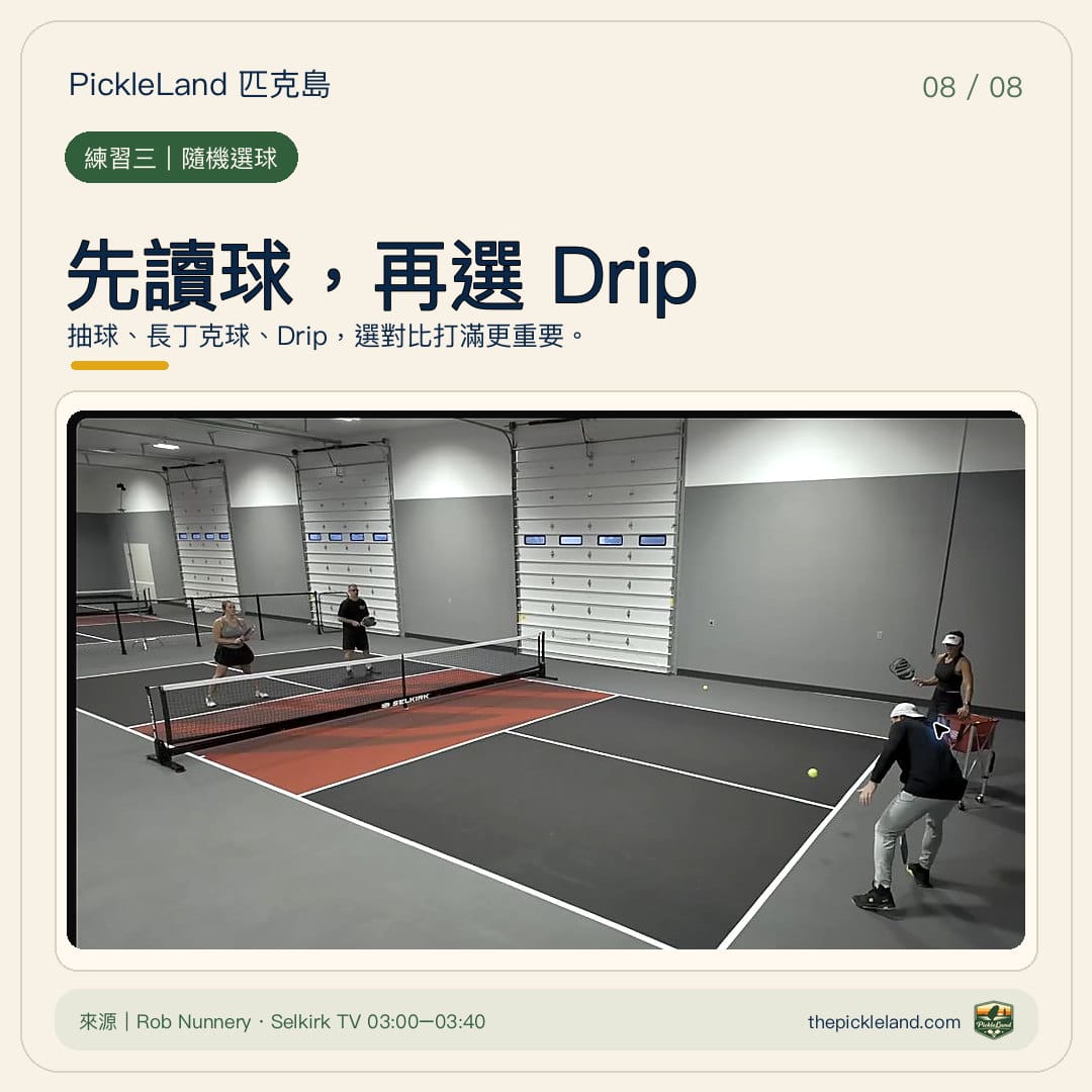 PickleLand Drip 教學卡:drip-08-random-choice